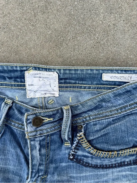 Taverniti So Jeans Y2K size 27 low rise flare denim Paris Hilton Jessica alba - Picture 5 of 15